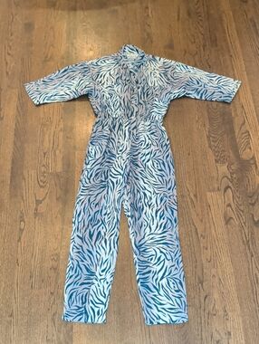 Overlover Blue Fabulous Zebra Jumpsuit